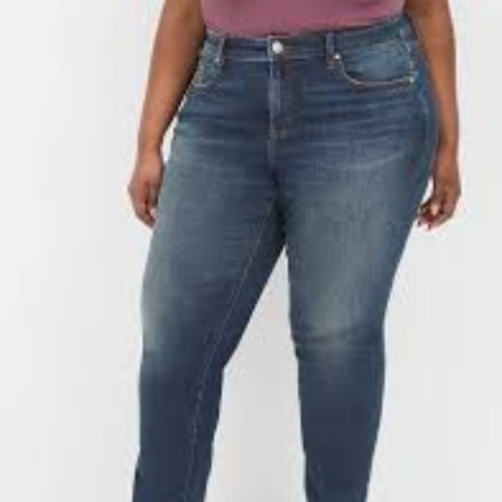 Lane Bryant Signature Fit Authentic Straight Ankle Jeans Mid Rise Size 18 NWT